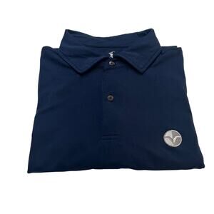 M1-56 FAIRWAY & GREENE Men's Collared Golf Polo Top Blue Size XL